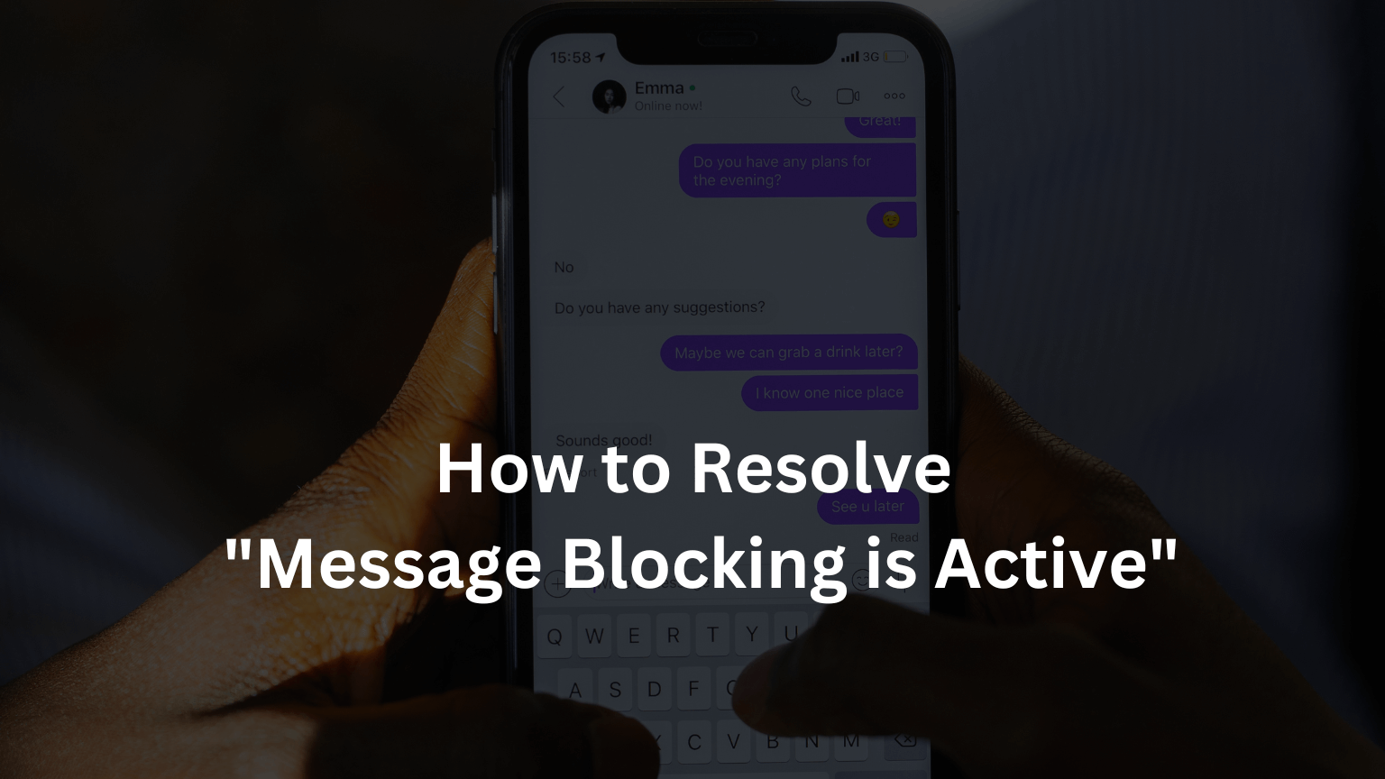 How to Resolve "Message Blocking is Active"