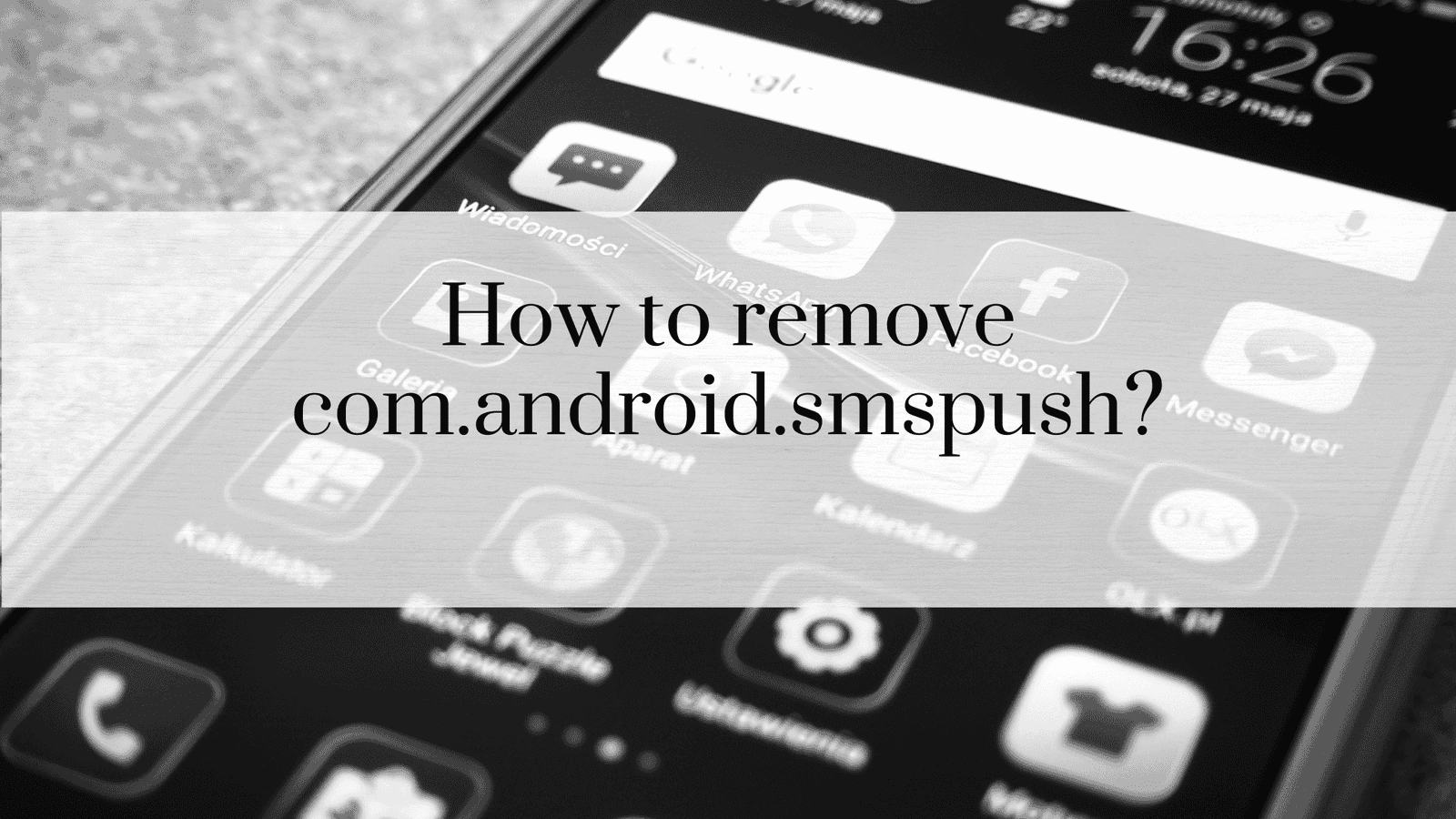 How to Remove com.android.smspush?